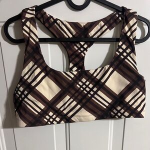 Balance Athletica / Vitality Bra Checkered brown and cream XL